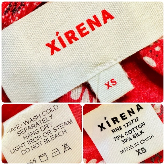 NEW! XiRENA Red Bandana Print Lyta Midi Dress - Picture 15 of 16